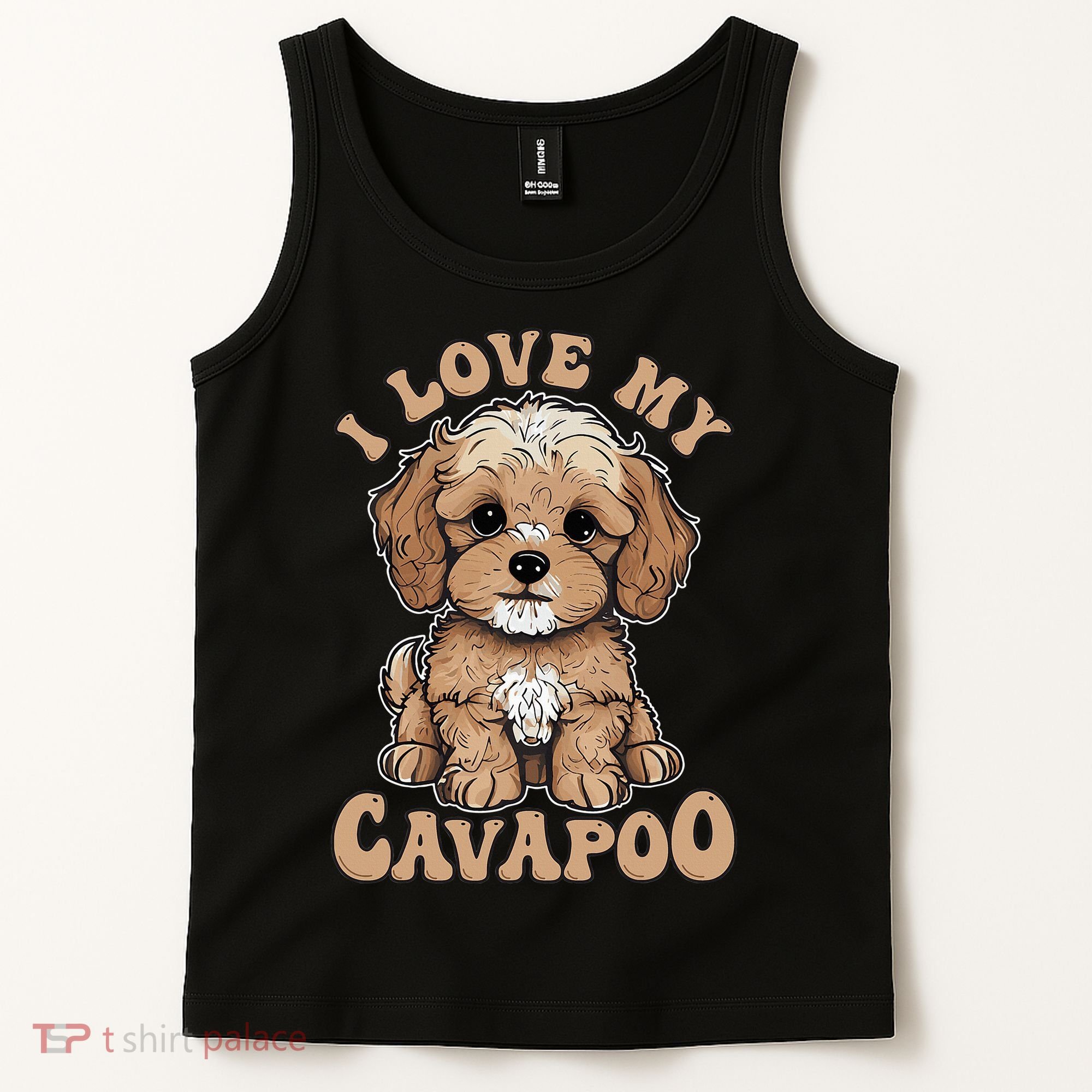 I Love My Cavapoo Dog Lover Cavoodle Owner Tank Top