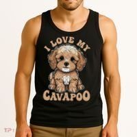 I Love My Cavapoo Dog Lover Cavoodle Owner Tank Top thumb 3