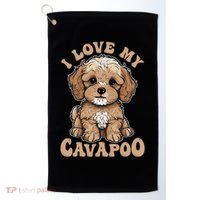 I Love My Cavapoo Dog Lover Cavoodle Owner Golf Towel thumb 0