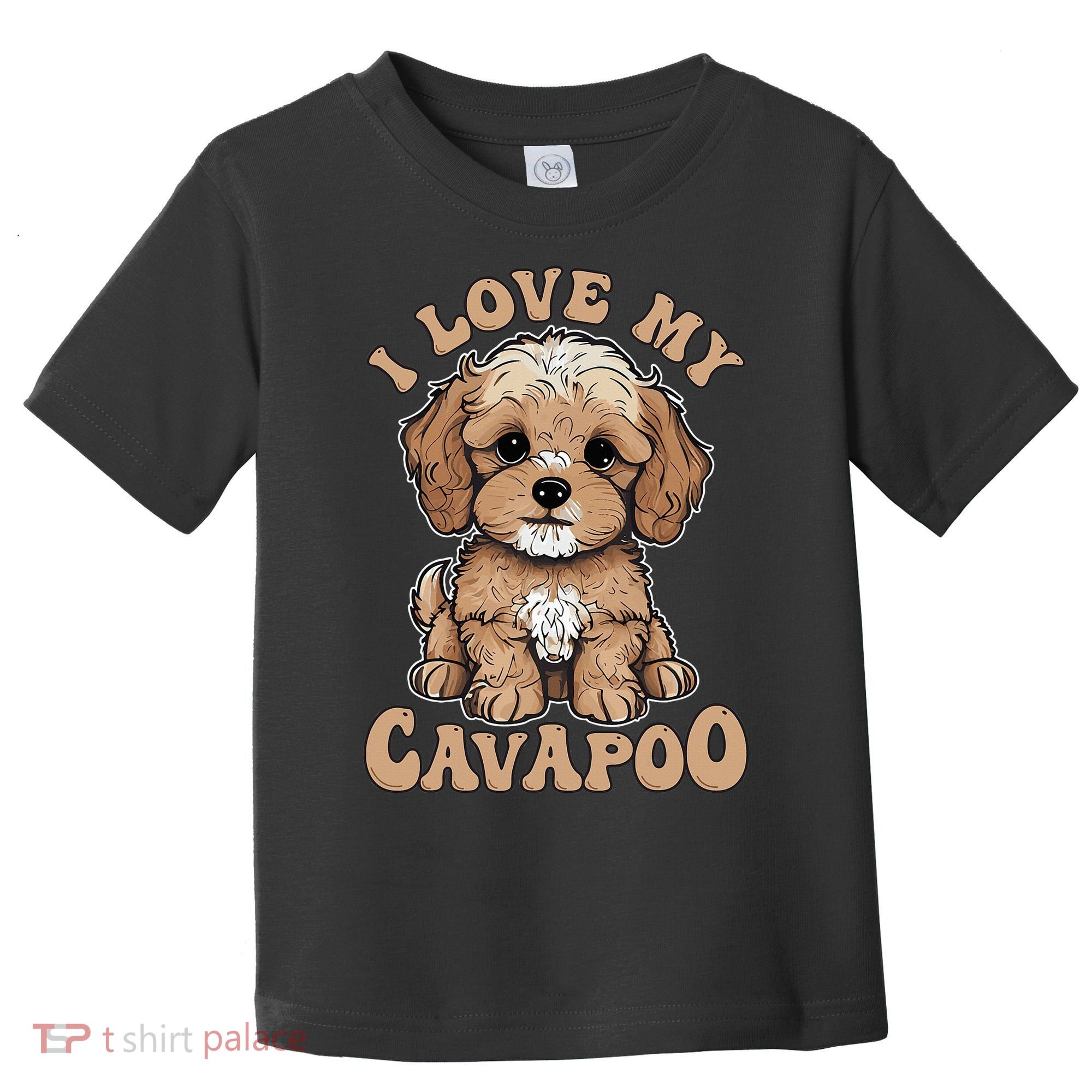 I Love My Cavapoo Dog Lover Cavoodle Owner Toddler T-Shirt