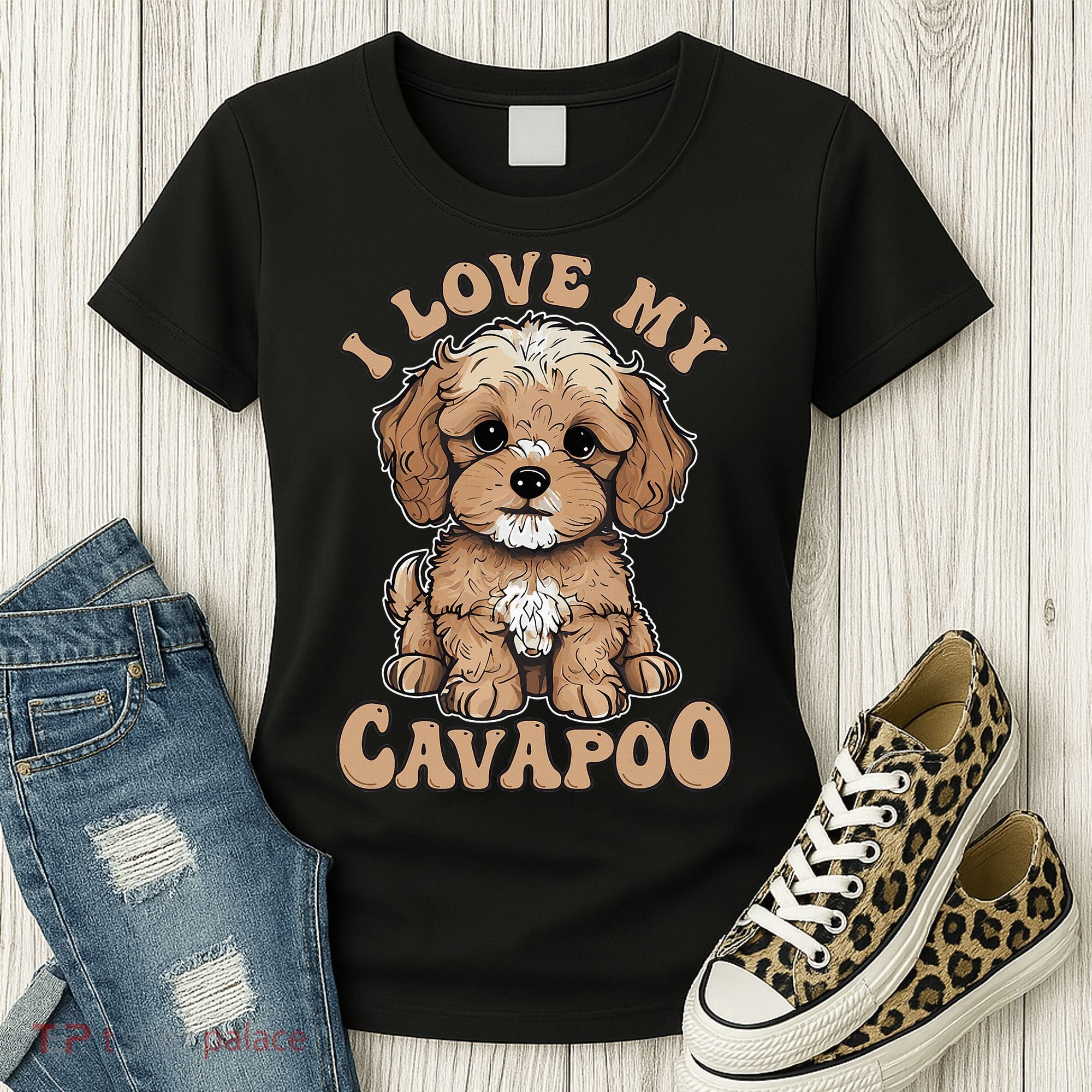 I Love My Cavapoo Dog Lover Cavoodle Owner Women's T-Shirt