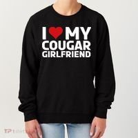 I Love My Cougar Girlfriend | I Heart My Cougar Girlfriend Women's Sweatshirt thumb 0