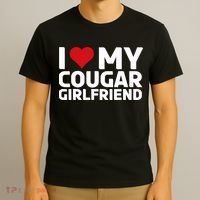 I Love My Cougar Girlfriend | I Heart My Cougar Girlfriend T-Shirt thumb 3