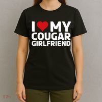 I Love My Cougar Girlfriend | I Heart My Cougar Girlfriend T-Shirt thumb 4