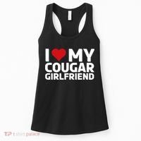 I Love My Cougar Girlfriend | I Heart My Cougar Girlfriend Women's Tank Top thumb 0