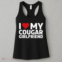 I Love My Cougar Girlfriend | I Heart My Cougar Girlfriend Women's Tank Top thumb 3