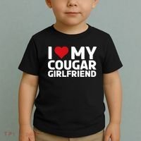 I Love My Cougar Girlfriend | I Heart My Cougar Girlfriend Toddler T-Shirt thumb 2