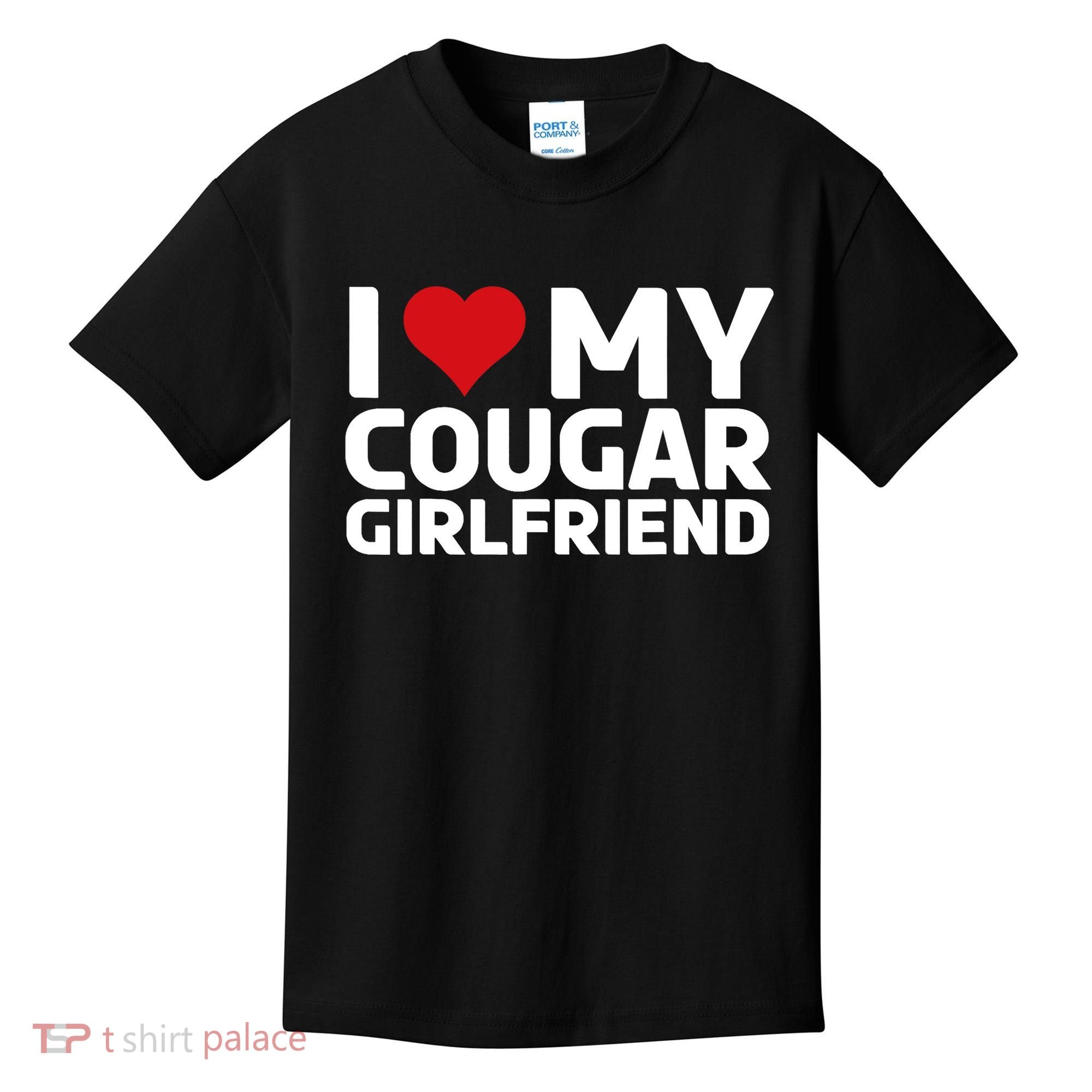 I Love My Cougar Girlfriend | I Heart My Cougar Girlfriend Kids T-Shirt