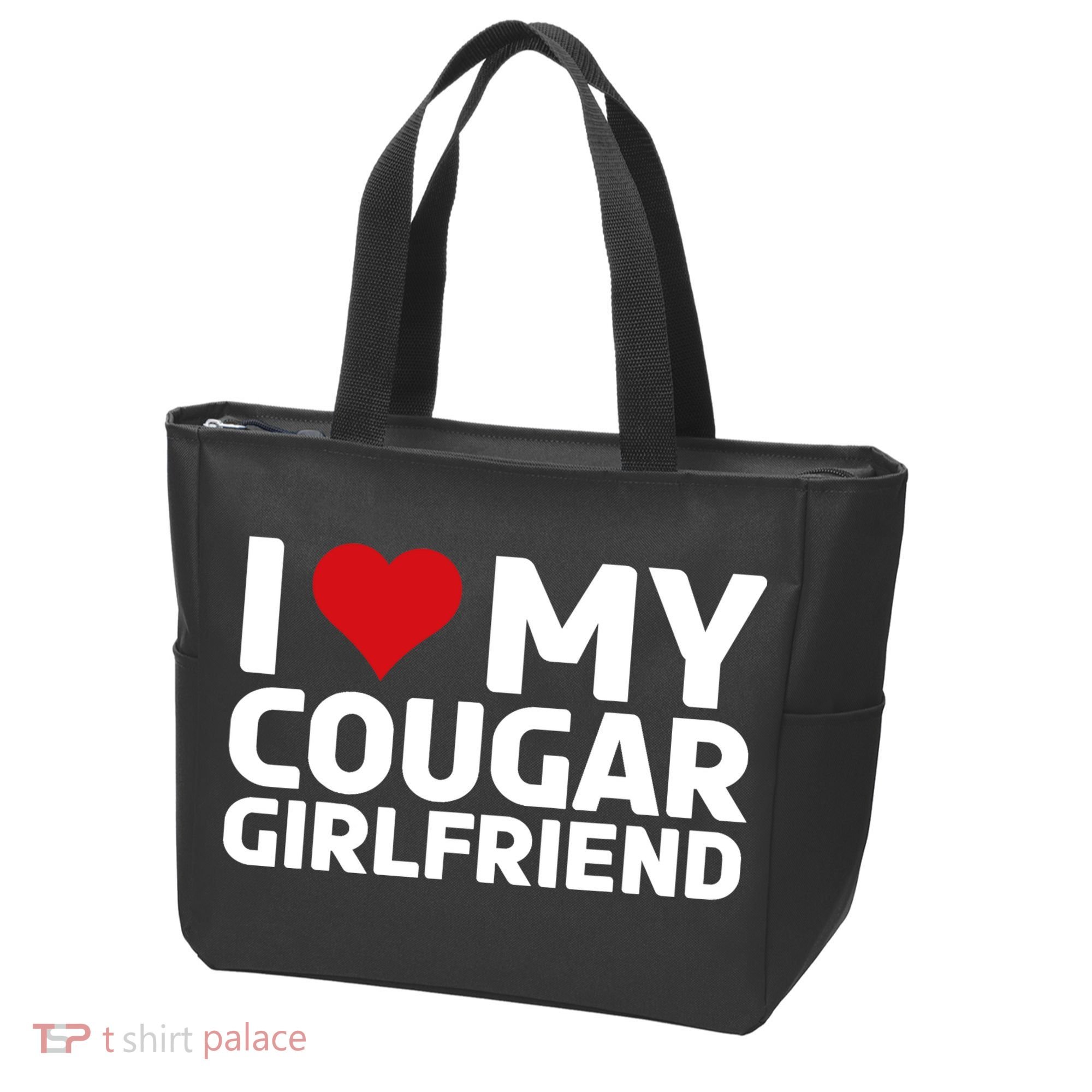 I Love My Cougar Girlfriend | I Heart My Cougar Girlfriend Tote Bag
