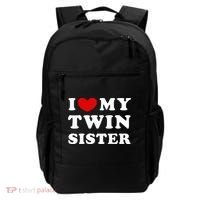 I Love My Twin Sister Backpack thumb 0