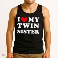 I Love My Twin Sister Tank Top thumb 3