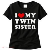 I Love My Twin Sister Women's T-Shirt thumb 0
