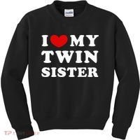I Love My Twin Sister Kids Sweatshirt thumb 0