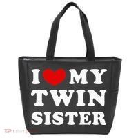 I Love My Twin Sister Tote Bag thumb 0
