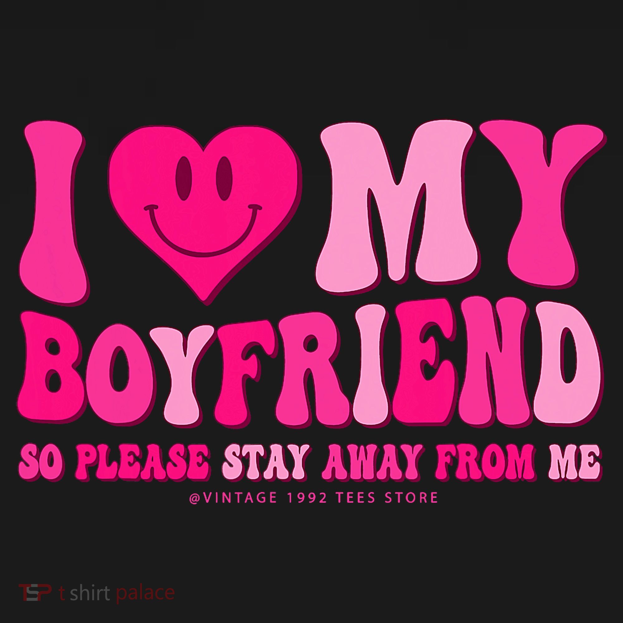 I Love My Boyfriend Valentines Day I Heart My Boyfriend Bf Women's Tank Top
