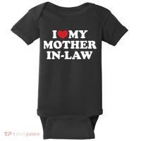 I Love My Mother In Law Baby Bodysuit thumb 0