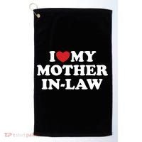 I Love My Mother In Law Golf Towel thumb 0
