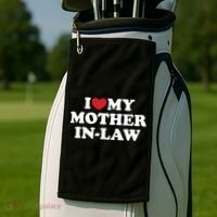 I Love My Mother In Law Golf Towel thumb 2