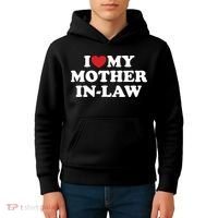 I Love My Mother In Law Kids Hoodie thumb 4