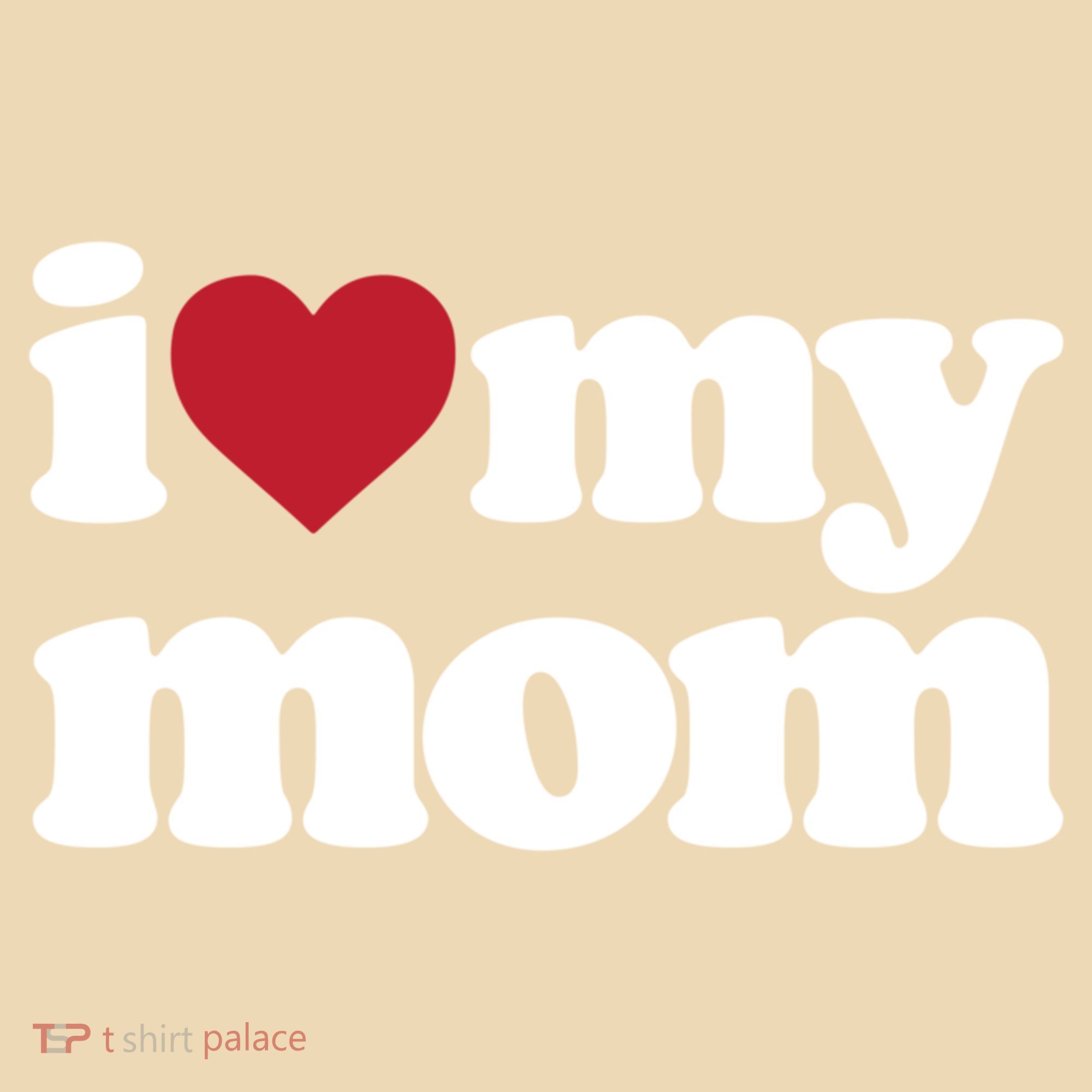 I Love My Mom Gift Tote Bag