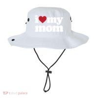 I Love My Mom Gift Bucket Hat thumb 0