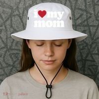 I Love My Mom Gift Bucket Hat thumb 3