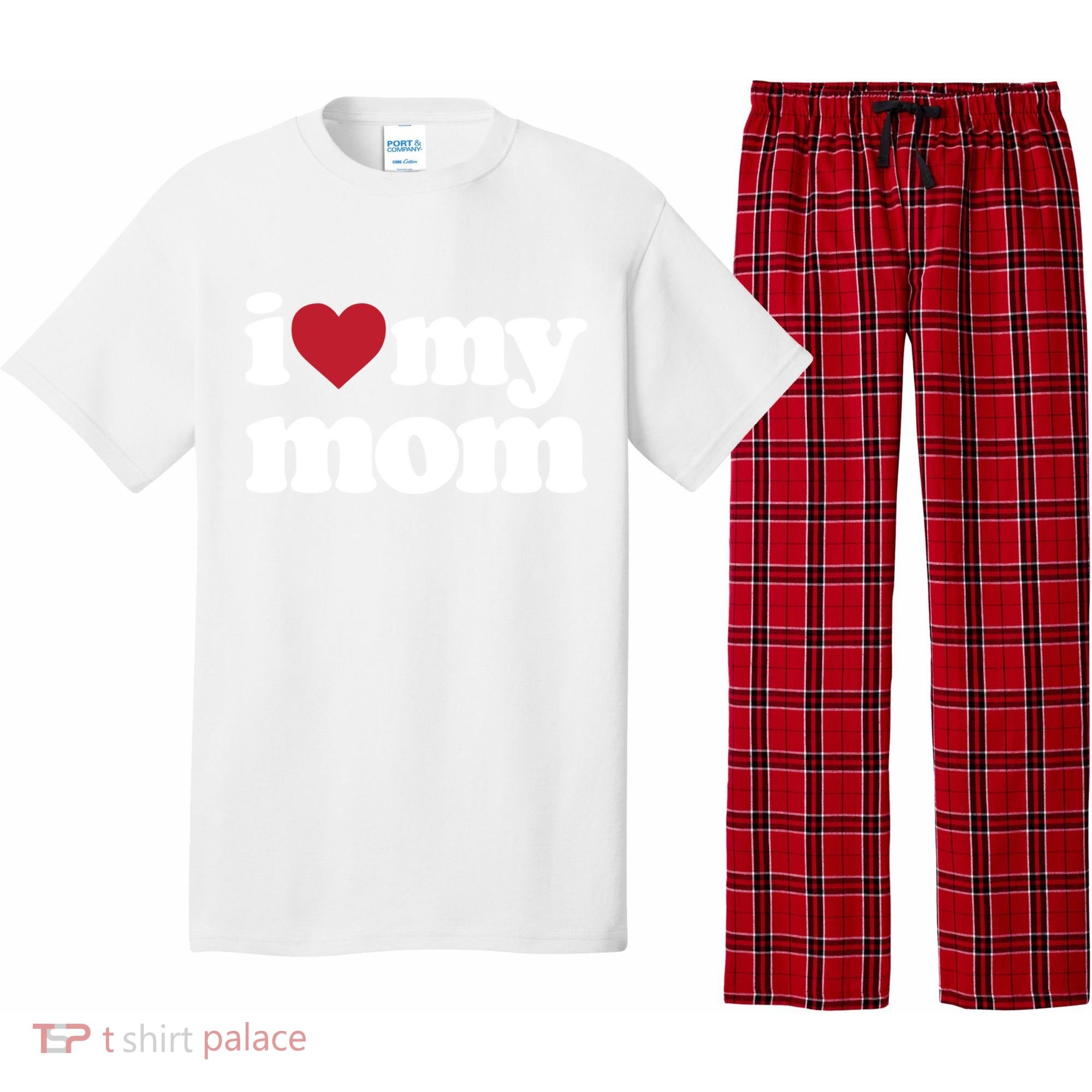 I Love My Mom Gift Pajama Set