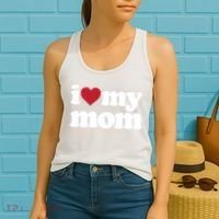 I Love My Mom Gift Women's Tank Top thumb 2