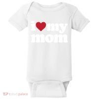 I Love My Mom Gift Baby Bodysuit thumb 0