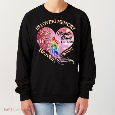 In Loving Memory Tribute Custom Rip Personalized Family Women's Sweatshirt