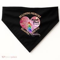 In Loving Memory Tribute Custom Rip Personalized Family USA-Made Doggie Bandana thumb 0