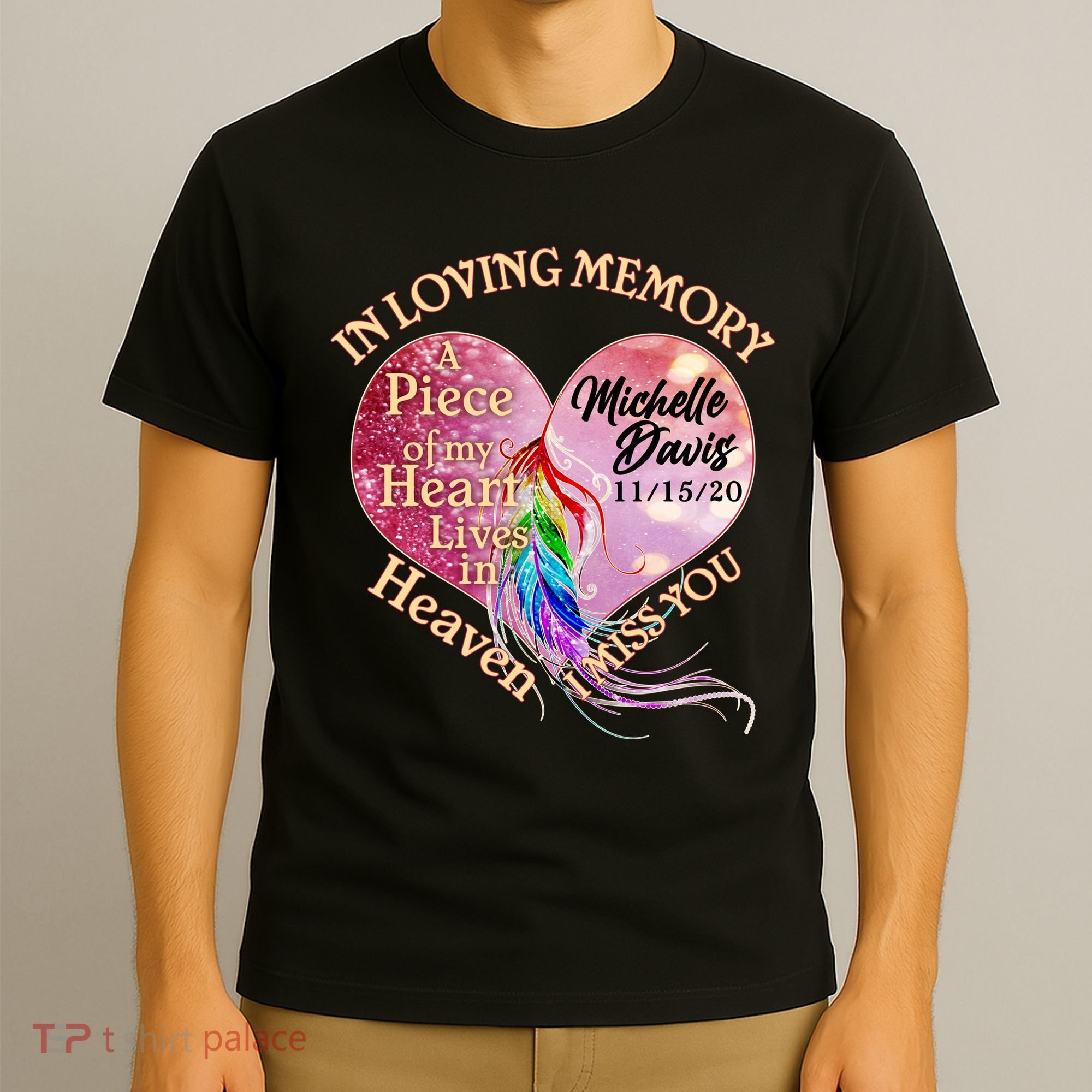 In Loving Memory Tribute Custom Rip Personalized Family T-Shirt