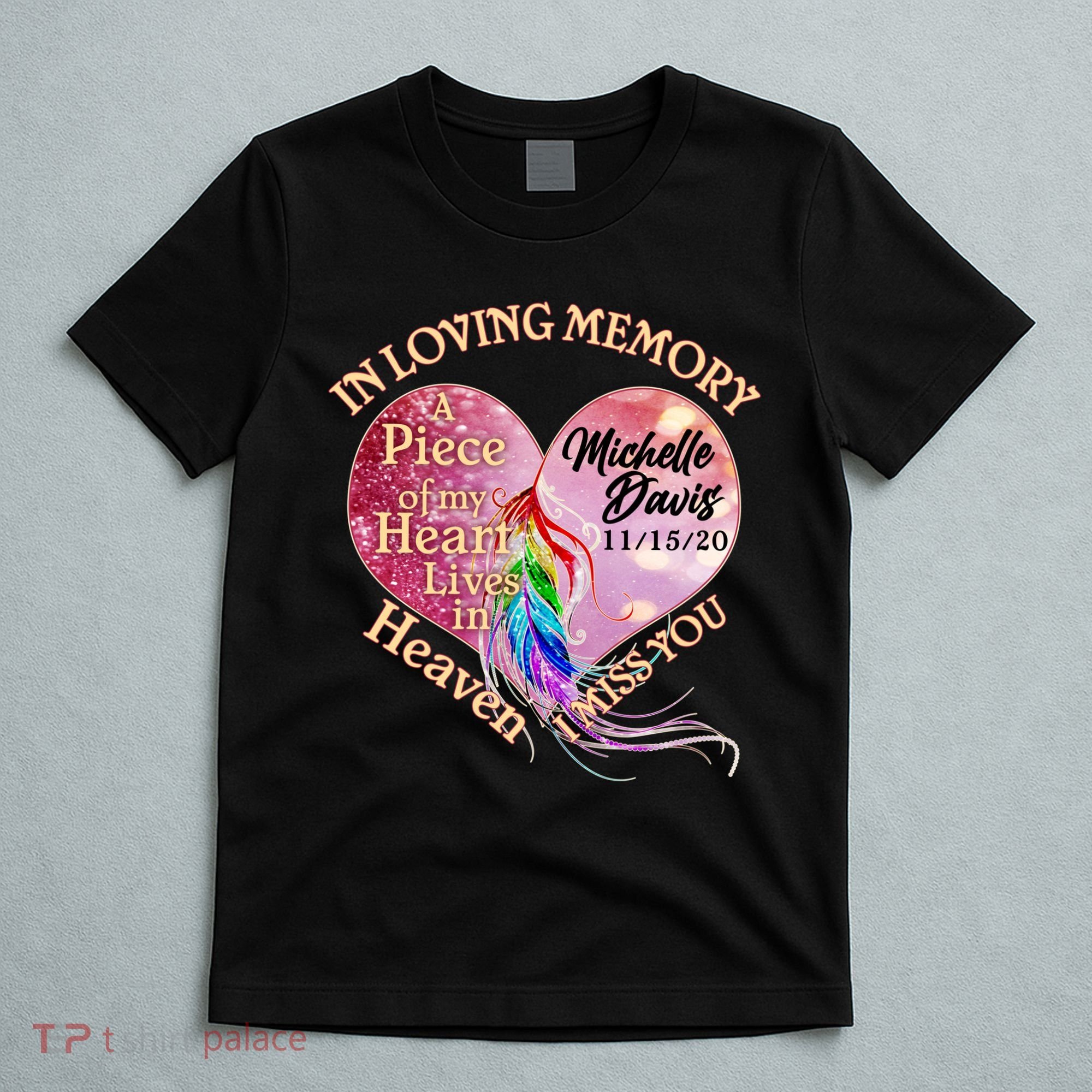 In Loving Memory Tribute Custom Rip Personalized Family T-Shirt