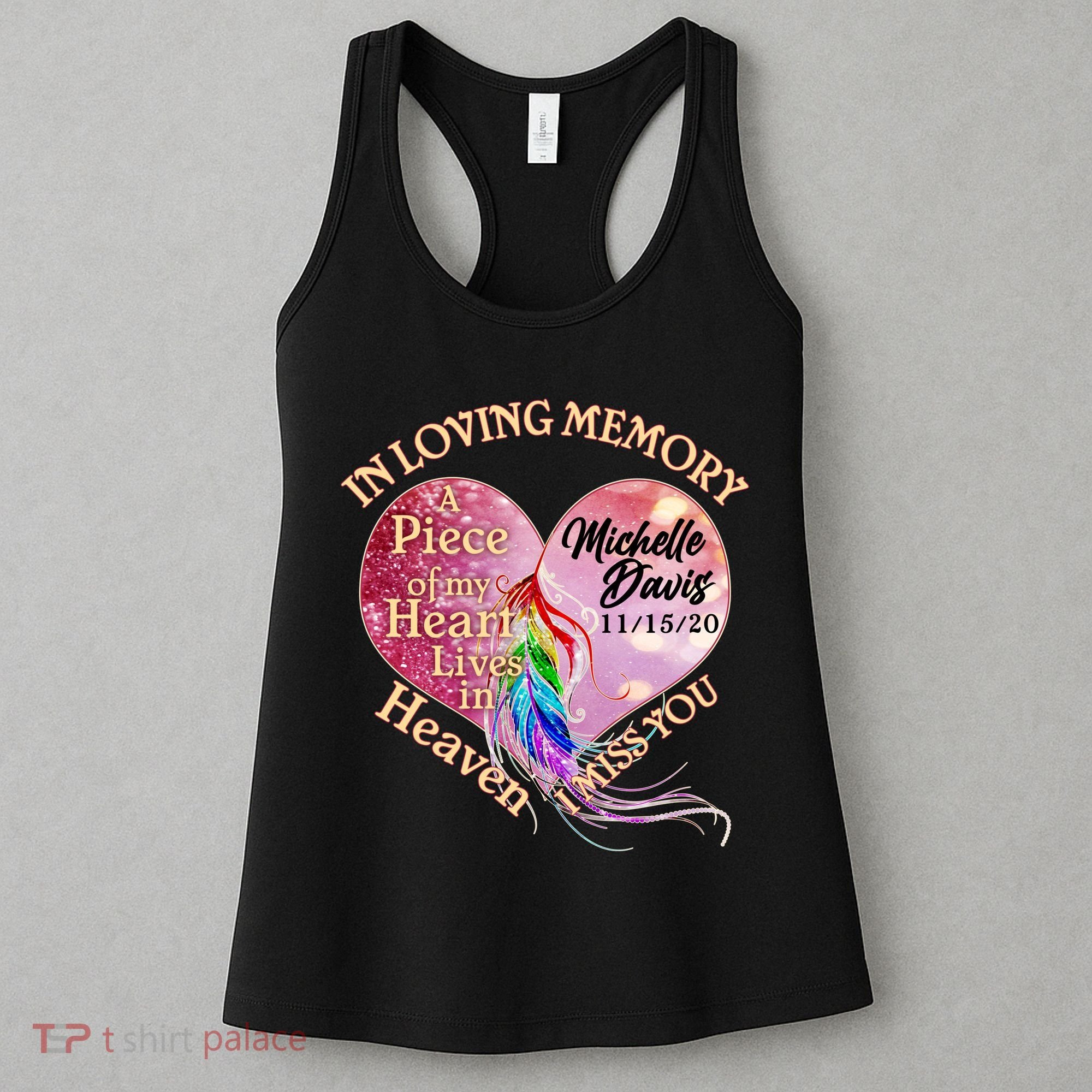 In Loving Memory Tribute Custom Rip Personalized Family Women's Tank Top