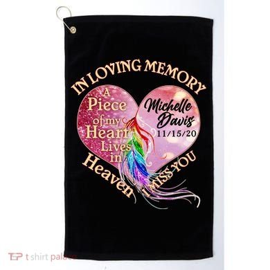 In Loving Memory Tribute Custom Rip Personalized Family Golf Towel