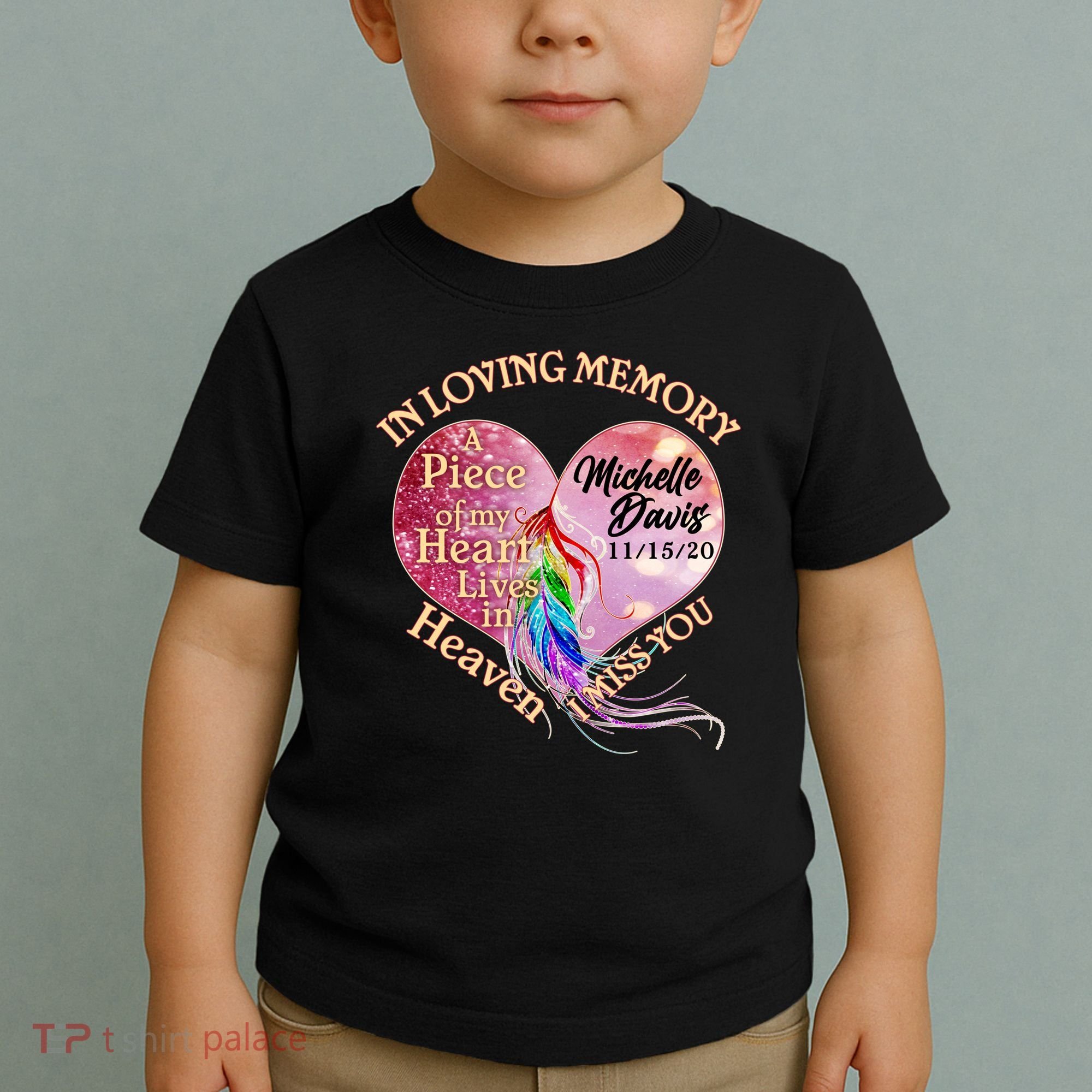 In Loving Memory Tribute Custom Rip Personalized Family Toddler T-Shirt