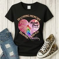 In Loving Memory Tribute Custom Rip Personalized Family Women's T-Shirt thumb 3