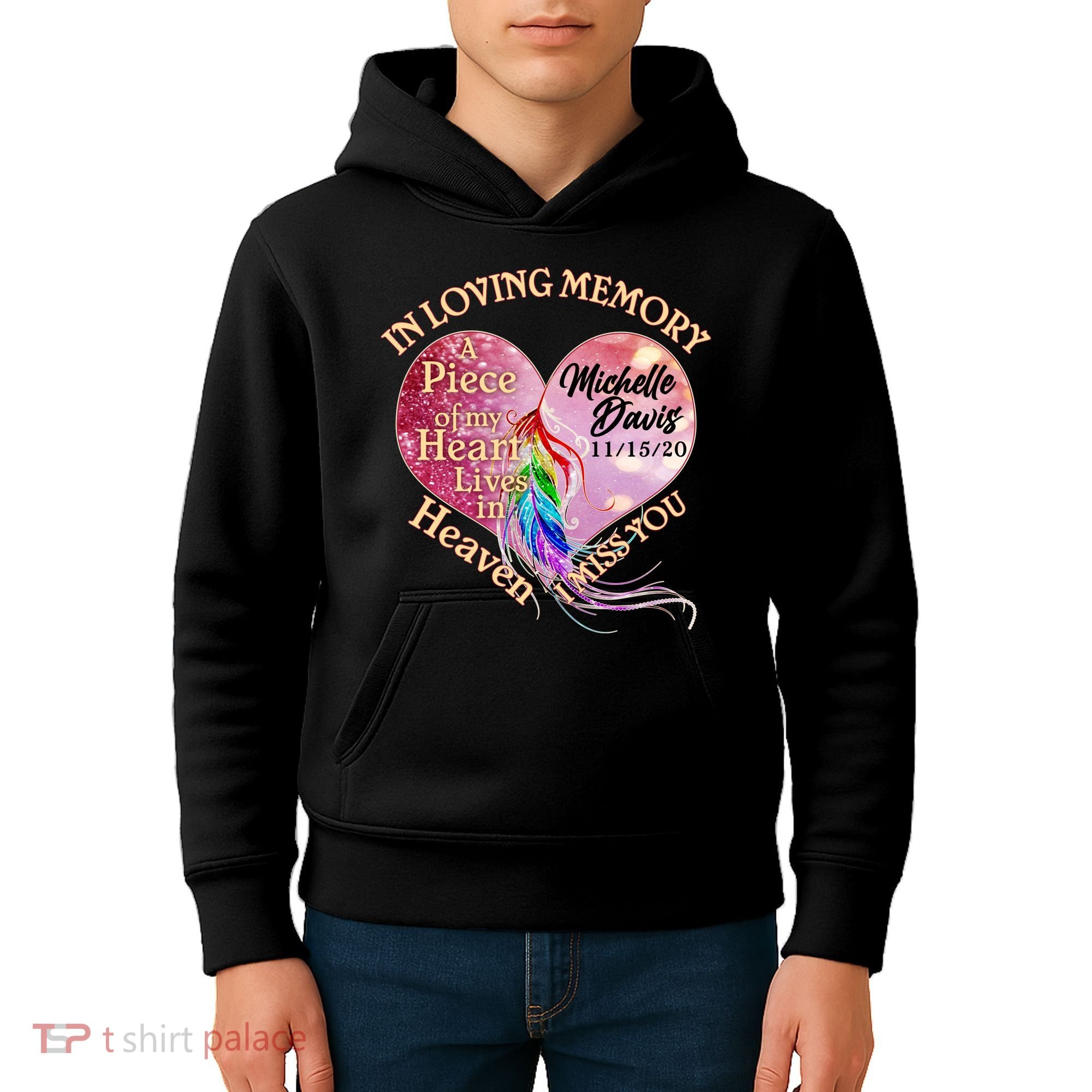 In Loving Memory Tribute Custom Rip Personalized Family Kids Hoodie