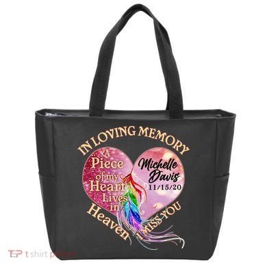 In Loving Memory Tribute Custom Rip Personalized Family Tote Bag