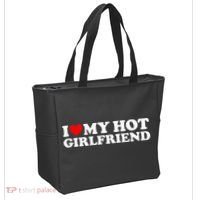 I Love My Hot Girlfriend Tote Bag thumb 2