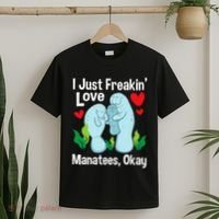 I Love Manatees Manatee Lover Zookeeper Marine Biologist T-Shirt thumb 2