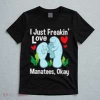 I Love Manatees Manatee Lover Zookeeper Marine Biologist T-Shirt thumb 5