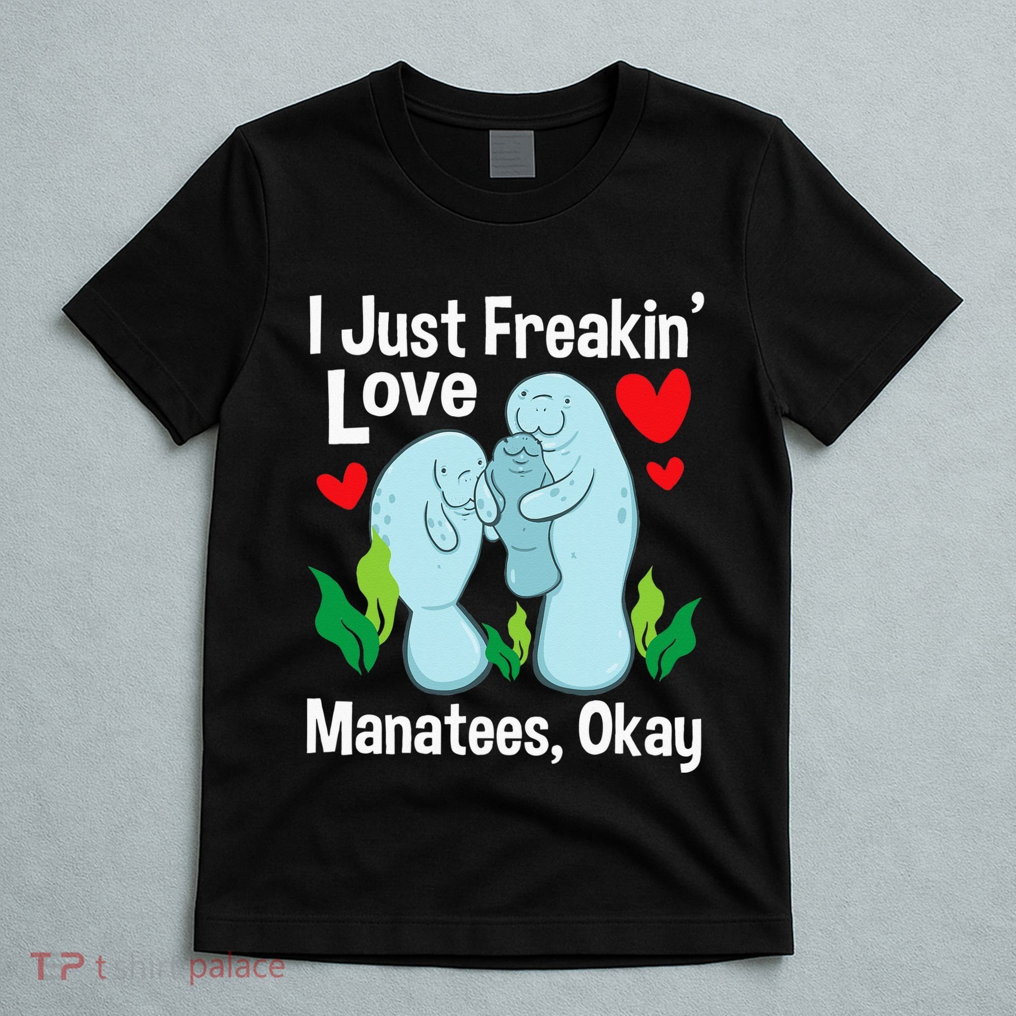 I Love Manatees Manatee Lover Zookeeper Marine Biologist T-Shirt