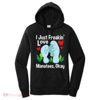 I Love Manatees Manatee Lover Zookeeper Marine Biologist Women's Hoodie thumb 0