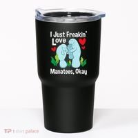 I Love Manatees Manatee Lover Zookeeper Marine Biologist Tumbler thumb 0