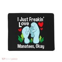I Love Manatees Manatee Lover Zookeeper Marine Biologist Mousepad thumb 0