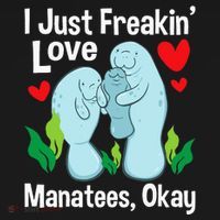 I Love Manatees Manatee Lover Zookeeper Marine Biologist Baby Bodysuit thumb 2