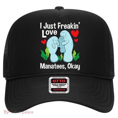 I Love Manatees Manatee Lover Zookeeper Marine Biologist Hat