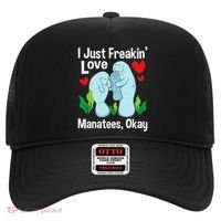 I Love Manatees Manatee Lover Zookeeper Marine Biologist Hat thumb 0