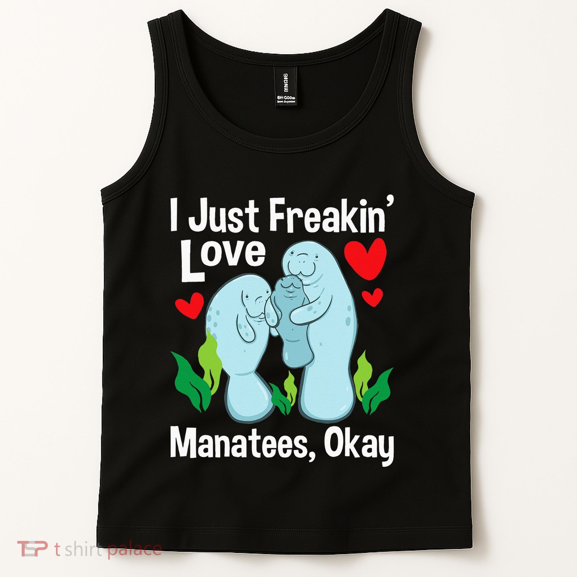 I Love Manatees Manatee Lover Zookeeper Marine Biologist Tank Top